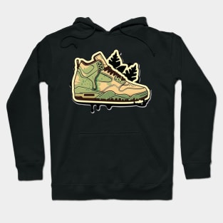 Step into a Greener Future with the Beige Yellow Green Sneaker Hoodie